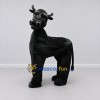 Custom Black Four-Legged Bull Character Mascot Costume Adult Full Body Suit for Farm Events Custom Black Four-Legged Bull Character Mascot Costume Adult Full Body Suit for Farm Events