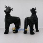 Custom Black Four-Legged Bull Character Mascot Costume Adult Full Body Suit for Farm Events