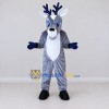 Custom Gray and White Deer Character Mascot Costume Adult Full Body Suit for School Events Custom Gray and White Deer Character Mascot Costume Adult Full Body Suit for School Events