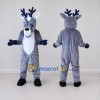 Custom Gray and White Deer Character Mascot Costume Adult Full Body Suit for School Events Custom Gray and White Deer Character Mascot Costume Adult Full Body Suit for School Events