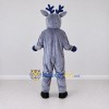 Custom Gray and White Deer Character Mascot Costume Adult Full Body Suit for School Events Custom Gray and White Deer Character Mascot Costume Adult Full Body Suit for School Events