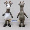 Custom Gray and White Giraffe Character Mascot Costume Adult Full Body Suit for Wildlife Events Custom Gray and White Giraffe Character Mascot Costume Adult Full Body Suit for Wildlife Events