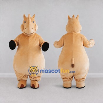 Custom Tan Horse Character Mascot Costume Adult Full Body Suit for Farm Events