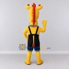 Custom Yellow and Black Giraffe in Overalls Mascot Costume Adult Full Body Suit for School Events Custom Yellow and Black Giraffe in Overalls Mascot Costume Adult Full Body Suit for School Events