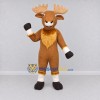 Custom Brown and Tan Moose Character Mascot Costume Adult Full Body Suit for Wildlife Events Custom Brown and Tan Moose Character Mascot Costume Adult Full Body Suit for Wildlife Events