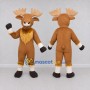 Custom Brown and Tan Moose Character Mascot Costume Adult Full Body Suit for Wildlife Events
