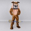 Custom Brown and Tan Fierce Bulldog Mascot Costume Adult Full Body Suit for Sports Events Custom Brown and Tan Fierce Bulldog Mascot Costume Adult Full Body Suit for Sports Events
