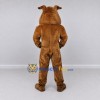 Custom Brown and Tan Fierce Bulldog Mascot Costume Adult Full Body Suit for Sports Events Custom Brown and Tan Fierce Bulldog Mascot Costume Adult Full Body Suit for Sports Events