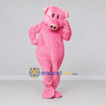 Custom Pink Pig Mascot Costume Adult Full Body Suit for Farm Events Custom Pink Pig Mascot Costume Adult Full Body Suit for Farm Events