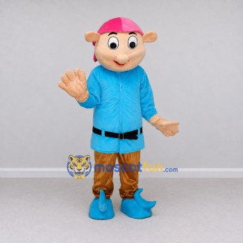 Custom Blue and Pink Elf Character Mascot Costume Adult Full Body Suit for Theme Parties Custom Blue and Pink Elf Character Mascot Costume Adult Full Body Suit for Theme Parties