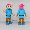 Custom Blue and Pink Elf Character Mascot Costume Adult Full Body Suit for Theme Parties Custom Blue and Pink Elf Character Mascot Costume Adult Full Body Suit for Theme Parties