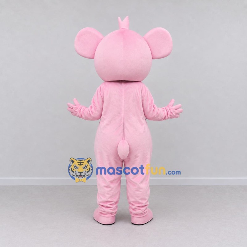 Custom Pink and White Koala Character Mascot Costume Adult Full Body Suit for School Events Custom Pink and White Koala Character Mascot Costume Adult Full Body Suit for School Events