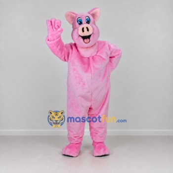 Custom Pink Pig Character Mascot Costume Adult Full Body Suit for Farm Events Custom Pink Pig Character Mascot Costume Adult Full Body Suit for Farm Events