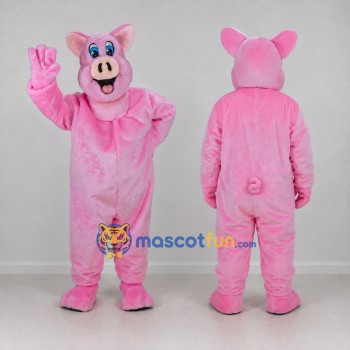 Custom Pink Pig Character Mascot Costume Adult Full Body Suit for Farm Events