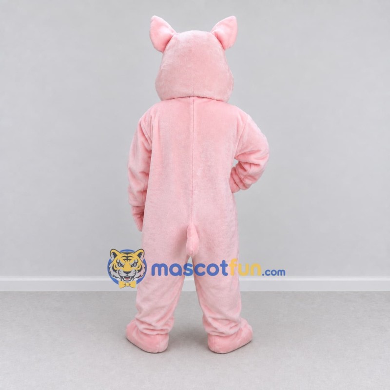Custom Light Pink Pig Mascot Costume Adult Full Body Suit for Farm Events Custom Light Pink Pig Mascot Costume Adult Full Body Suit for Farm Events