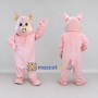 Custom Light Pink Pig Mascot Costume Adult Full Body Suit for Farm Events