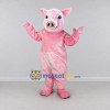 Custom Pink and White Pig Character Mascot Costume Adult Full Body Suit for Farm Events Custom Pink and White Pig Character Mascot Costume Adult Full Body Suit for Farm Events