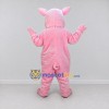 Custom Pink and White Pig Character Mascot Costume Adult Full Body Suit for Farm Events Custom Pink and White Pig Character Mascot Costume Adult Full Body Suit for Farm Events