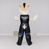 Custom Cream and Black Punk Pig Character Mascot Costume Adult Full Body Suit for Theme Parties