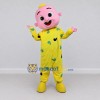 Custom Pink and Yellow Baby Character in Pajamas Mascot Costume Adult Full Body Suit for Theme Parties Custom Pink and Yellow Baby Character in Pajamas Mascot Costume Adult Full Body Suit for Theme Parties