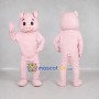 Custom Light Pink Pig Character Mascot Costume Adult Full Body Suit for Farm Events