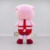 Custom Pink and Red Pig Character in Overalls Mascot Costume Adult Full Body Suit for School Events Custom Pink and Red Pig Character in Overalls Mascot Costume Adult Full Body Suit for School Events