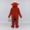 Custom Brown and White Bull Character in Overalls Mascot Costume Adult Full Body Suit for Farm Events Custom Brown and White Bull Character in Overalls Mascot Costume Adult Full Body Suit for Farm Events