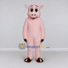 Custom Light Pink Pig Mascot Costume Adult Full Body Suit for Farm Events Custom Light Pink Pig Mascot Costume Adult Full Body Suit for Farm Events