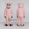 Custom Light Pink Pig Mascot Costume Adult Full Body Suit for Farm Events Custom Light Pink Pig Mascot Costume Adult Full Body Suit for Farm Events