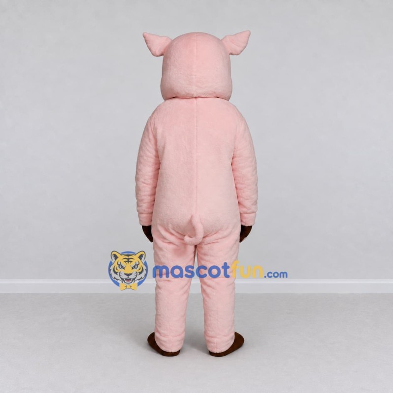 Custom Light Pink Pig Mascot Costume Adult Full Body Suit for Farm Events Custom Light Pink Pig Mascot Costume Adult Full Body Suit for Farm Events