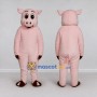 Custom Light Pink Pig Mascot Costume Adult Full Body Suit for Farm Events