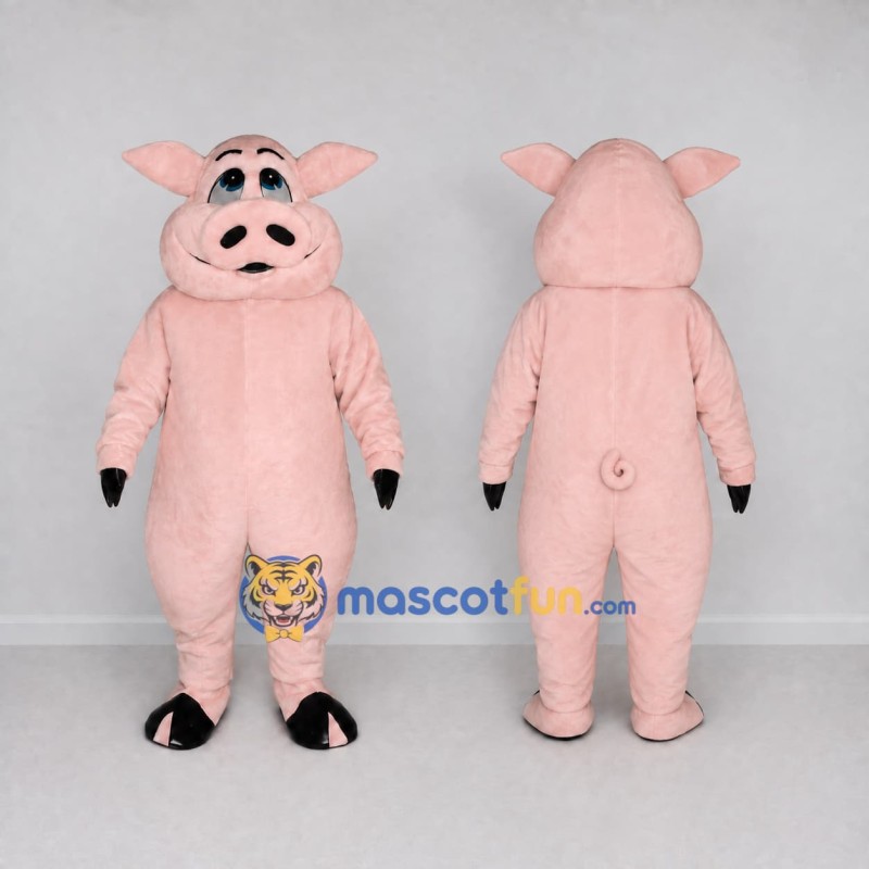 Custom Pink Pig Character Mascot Costume Adult Full Body Suit for Farm Events Custom Pink Pig Character Mascot Costume Adult Full Body Suit for Farm Events