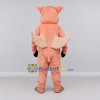 Custom Pink and Cream Winged Pig Mascot Costume Adult Full Body Suit for Theme Parties Custom Pink and Cream Winged Pig Mascot Costume Adult Full Body Suit for Theme Parties