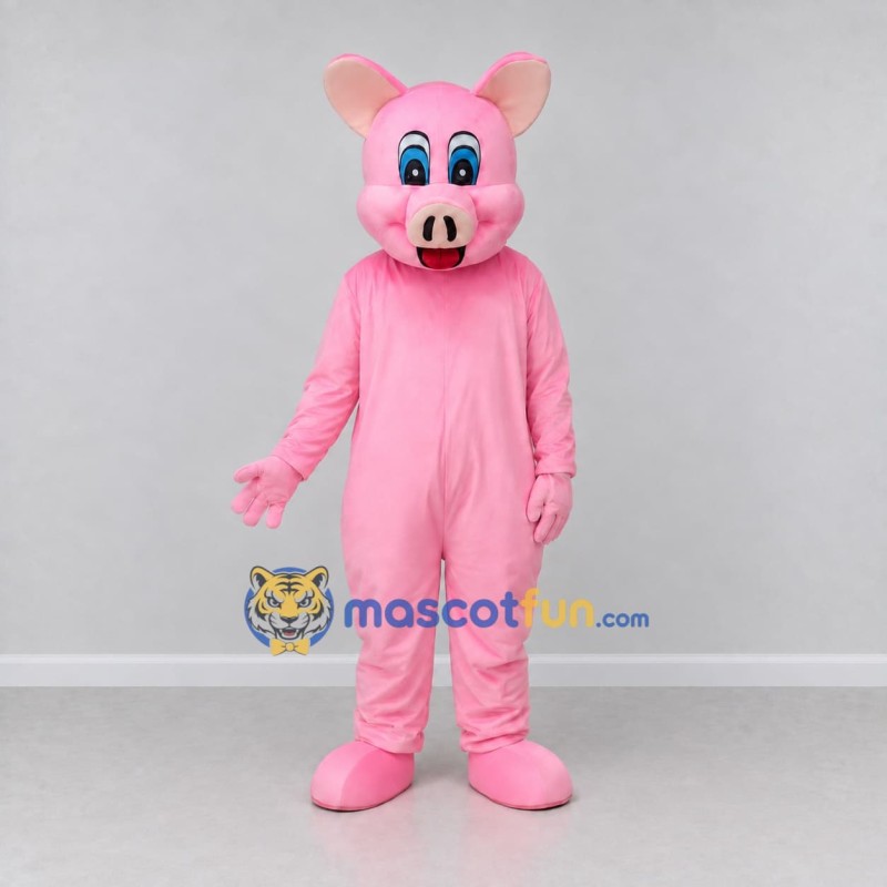 Custom Pink Pig Character Mascot Costume Adult Full Body Suit for Farm Events Custom Pink Pig Character Mascot Costume Adult Full Body Suit for Farm Events