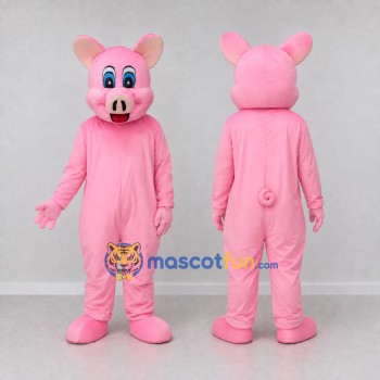 Custom Pink Pig Character Mascot Costume Adult Full Body Suit for Farm Events