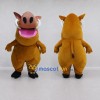 Custom Brown and Pink Wild Boar Character Mascot Costume Adult Full Body Suit for Wildlife Events Custom Brown and Pink Wild Boar Character Mascot Costume Adult Full Body Suit for Wildlife Events