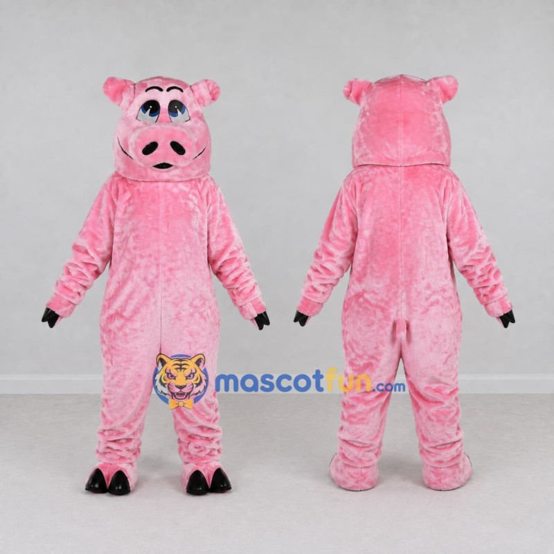 Custom Pink Pig Mascot Costume Adult Full Body Suit for Farm Events Custom Pink Pig Mascot Costume Adult Full Body Suit for Farm Events