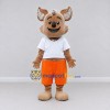 Custom Brown and Orange Koala Character in Shorts Mascot Costume Adult Full Body Suit for School Events Custom Brown and Orange Koala Character in Shorts Mascot Costume Adult Full Body Suit for School Events