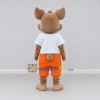 Custom Brown and Orange Koala Character in Shorts Mascot Costume Adult Full Body Suit for School Events Custom Brown and Orange Koala Character in Shorts Mascot Costume Adult Full Body Suit for School Events