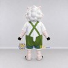 Custom White and Green Sheep in Overalls Mascot Costume Adult Full Body Suit for Farm Events Custom White and Green Sheep in Overalls Mascot Costume Adult Full Body Suit for Farm Events