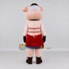 Custom Pink and Red Pig in a Party Dress Mascot Costume Adult Full Body Suit for Theme Parties Custom Pink and Red Pig in a Party Dress Mascot Costume Adult Full Body Suit for Theme Parties