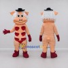 Custom Peach and Red Pig Character with a Hat Mascot Costume Adult Full Body Suit for Theme Parties Custom Peach and Red Pig Character with a Hat Mascot Costume Adult Full Body Suit for Theme Parties