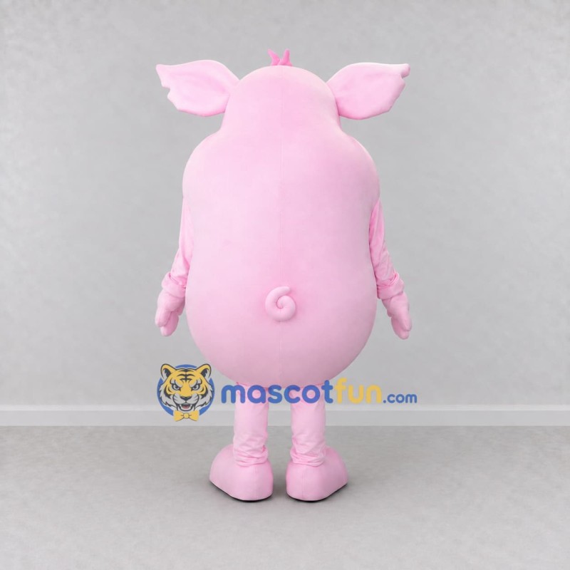 Custom Pink Round Pig Character Mascot Costume Adult Full Body Suit for School Events Custom Pink Round Pig Character Mascot Costume Adult Full Body Suit for School Events