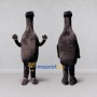 Custom Dark Brown Bottle Character Mascot Costume Adult Full Body Suit for Community Events