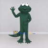 Custom Dark Green Frog-Like Fantasy Creature Mascot Costume Adult Full Body Suit for Theme Parties