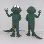Custom Dark Green Frog-Like Fantasy Creature Mascot Costume Adult Full Body Suit for Theme Parties