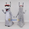 Custom Gray and White Slug Character with Sunglasses Mascot Costume Adult Full Body Suit for Garden Events Custom Gray and White Slug Character with Sunglasses Mascot Costume Adult Full Body Suit for Garden Events