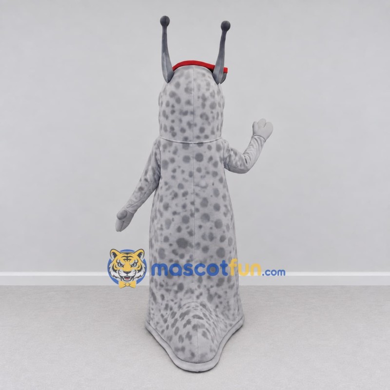 Custom Gray and White Slug Character with Sunglasses Mascot Costume Adult Full Body Suit for Garden Events Custom Gray and White Slug Character with Sunglasses Mascot Costume Adult Full Body Suit for Garden Events