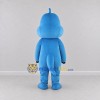Custom Blue and White Dinosaur Character Mascot Costume Adult Full Body Suit for Dinosaur Events Custom Blue and White Dinosaur Character Mascot Costume Adult Full Body Suit for Dinosaur Events
