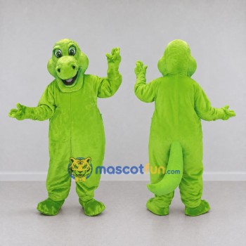 Custom Green Dinosaur Character Mascot Costume Adult Full Body Suit for Dinosaur Events